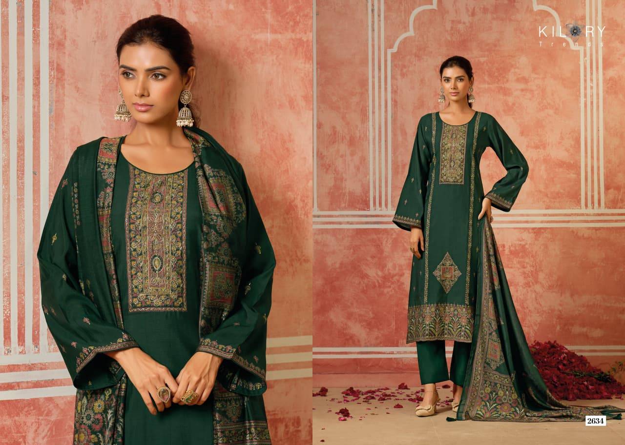 DAINAA BY KILORY TRENDS 2631 To 2636 Series Stylish Beautiful Colourful PURE MUSLIN Dresses At Wholesale Price